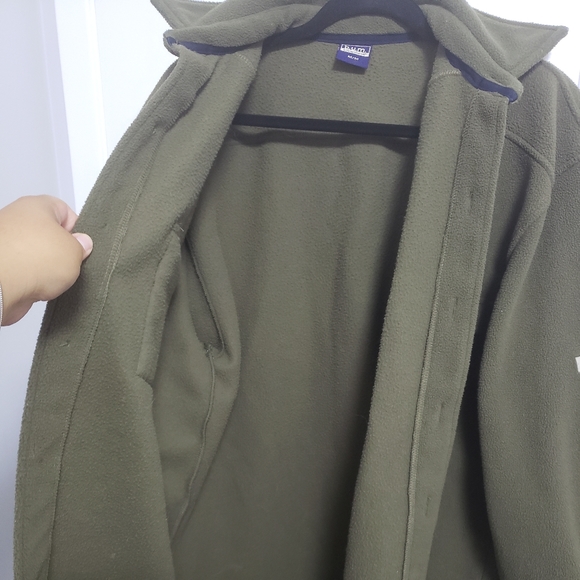VINTAGE BUM EQUIPMENT Green Fleece Shacket - Picture 5 of 9